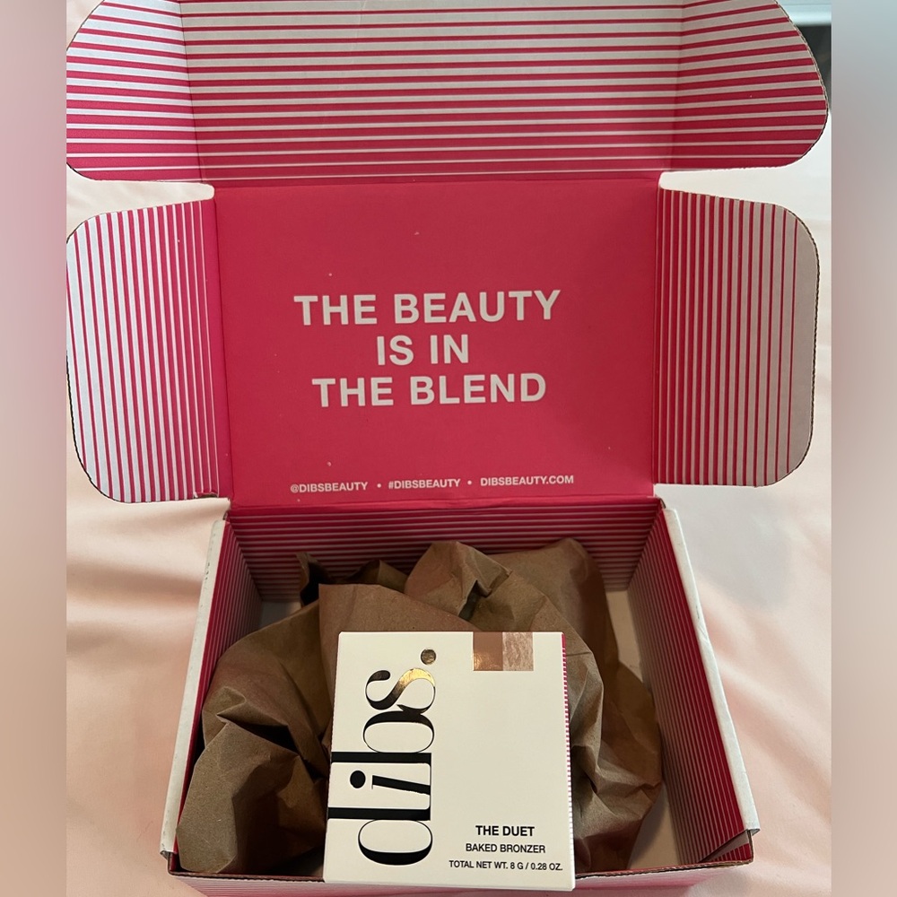 Dibs Beauty Duet Baked Bronzer in Caramel Cappuccino- NEW, UNUSED with packaging